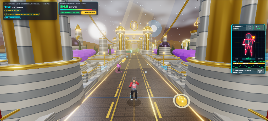 Lari 3D Endless Kota Kuil Emas Aurelia Screenshot